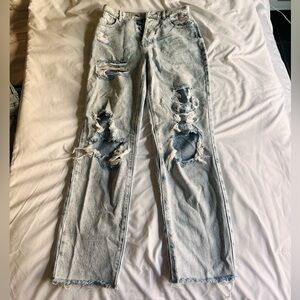 Pacsun blue ripped high waisted mom jeans